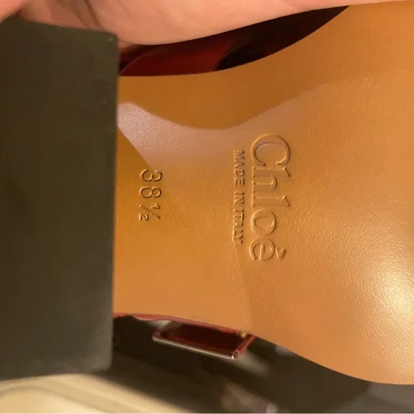 NWT Chloe Red Lace Up Boots - Picture 9 of 9